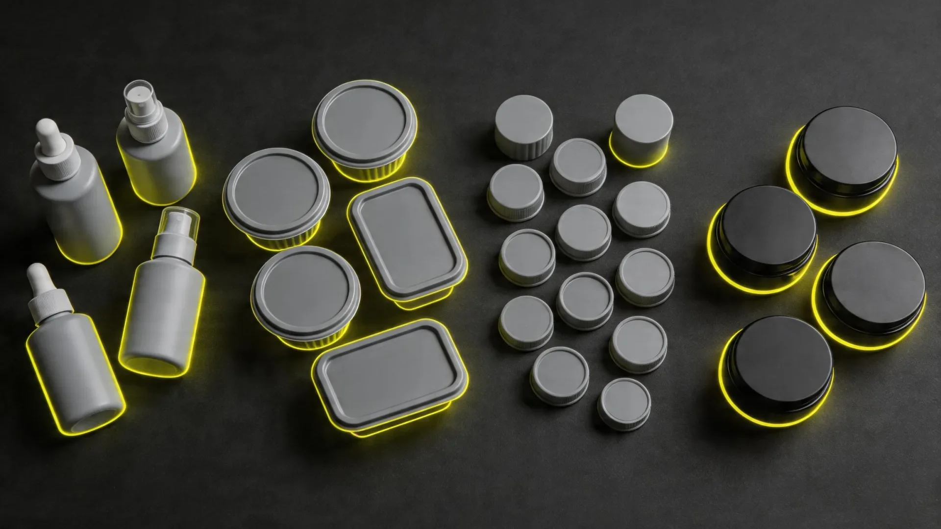 Redesigned FMCG packaging — mono-material PET examples