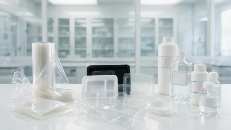 Packaging samples prepared for recyclability testing